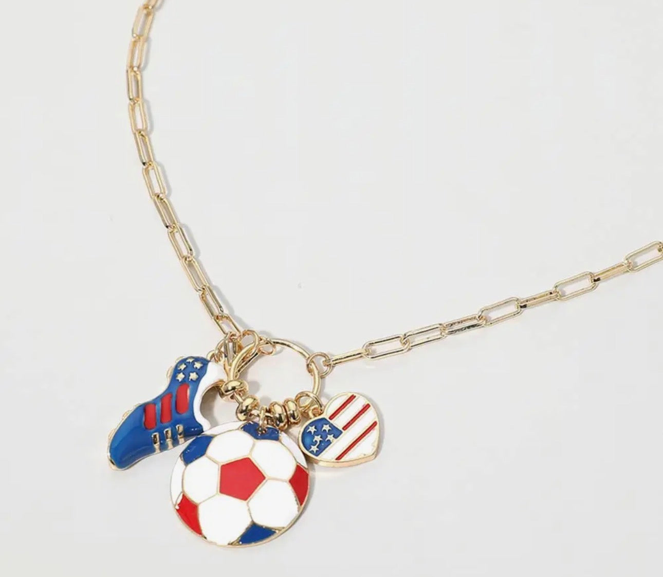 Soccer USA Necklace
