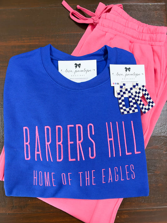 Barbers Hill Home Embroidered Sweatshirt