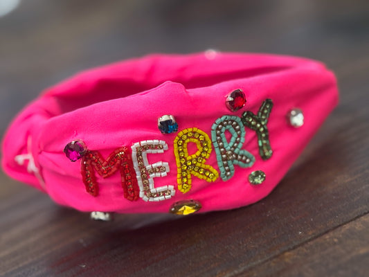 Pink Multi Merry Headband