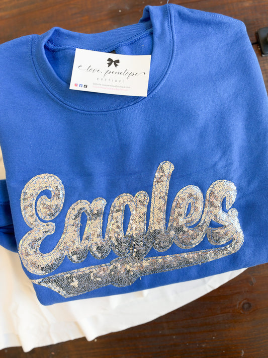 Eagles Silver Sequins Sweatshirt