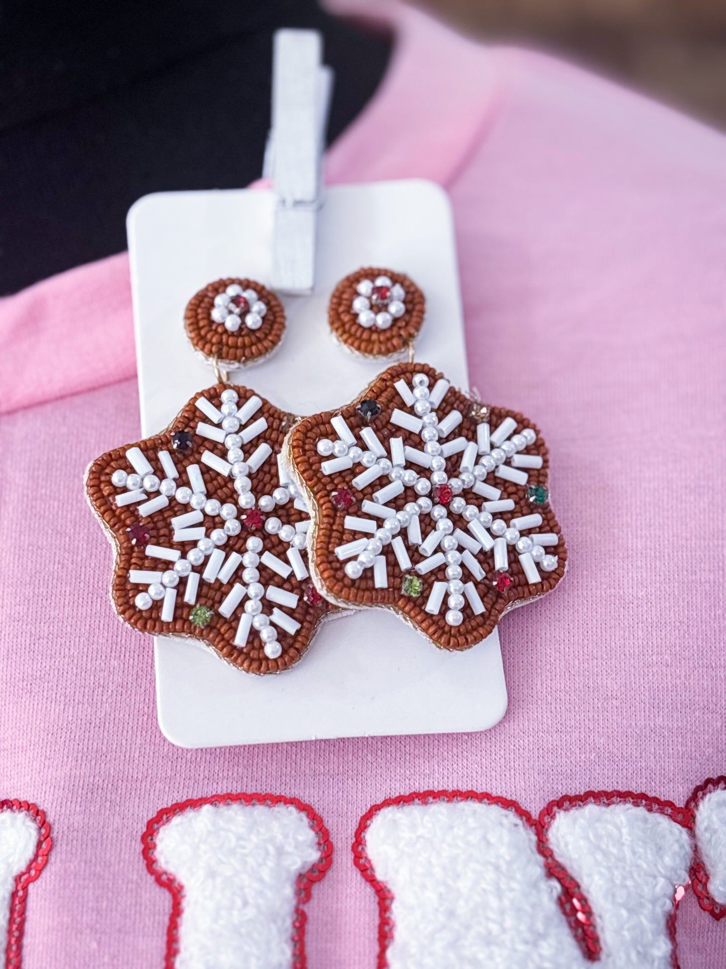 Gingerbread Cookie Earrings