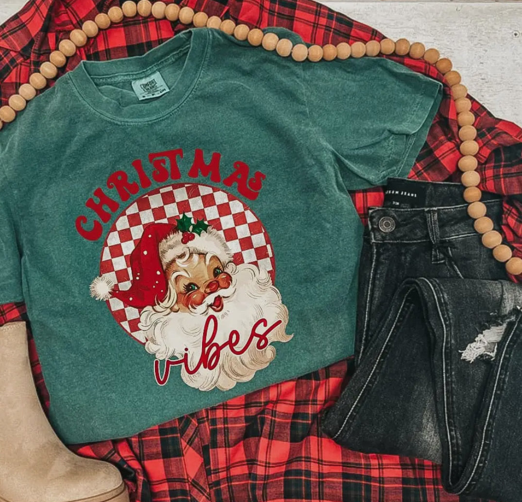 Vintage Red Santa Graphic Tee
