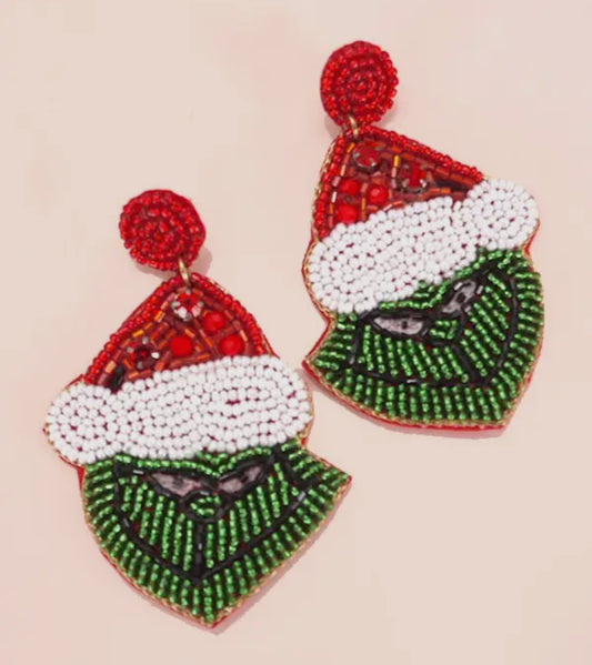 Green Christmas Movie Earrings