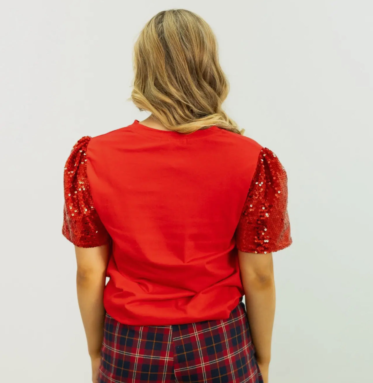 Festive Forest Sequins Top