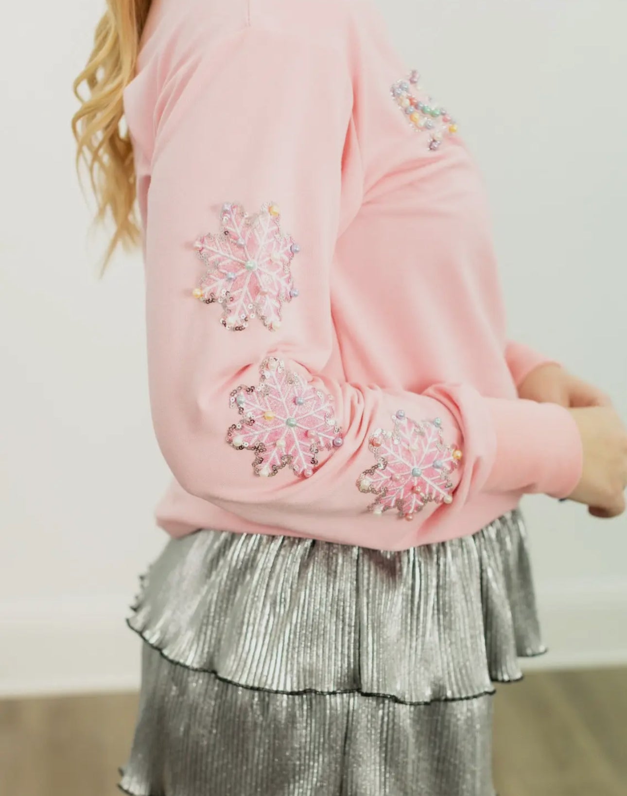 Merry Pearl Sequins Top