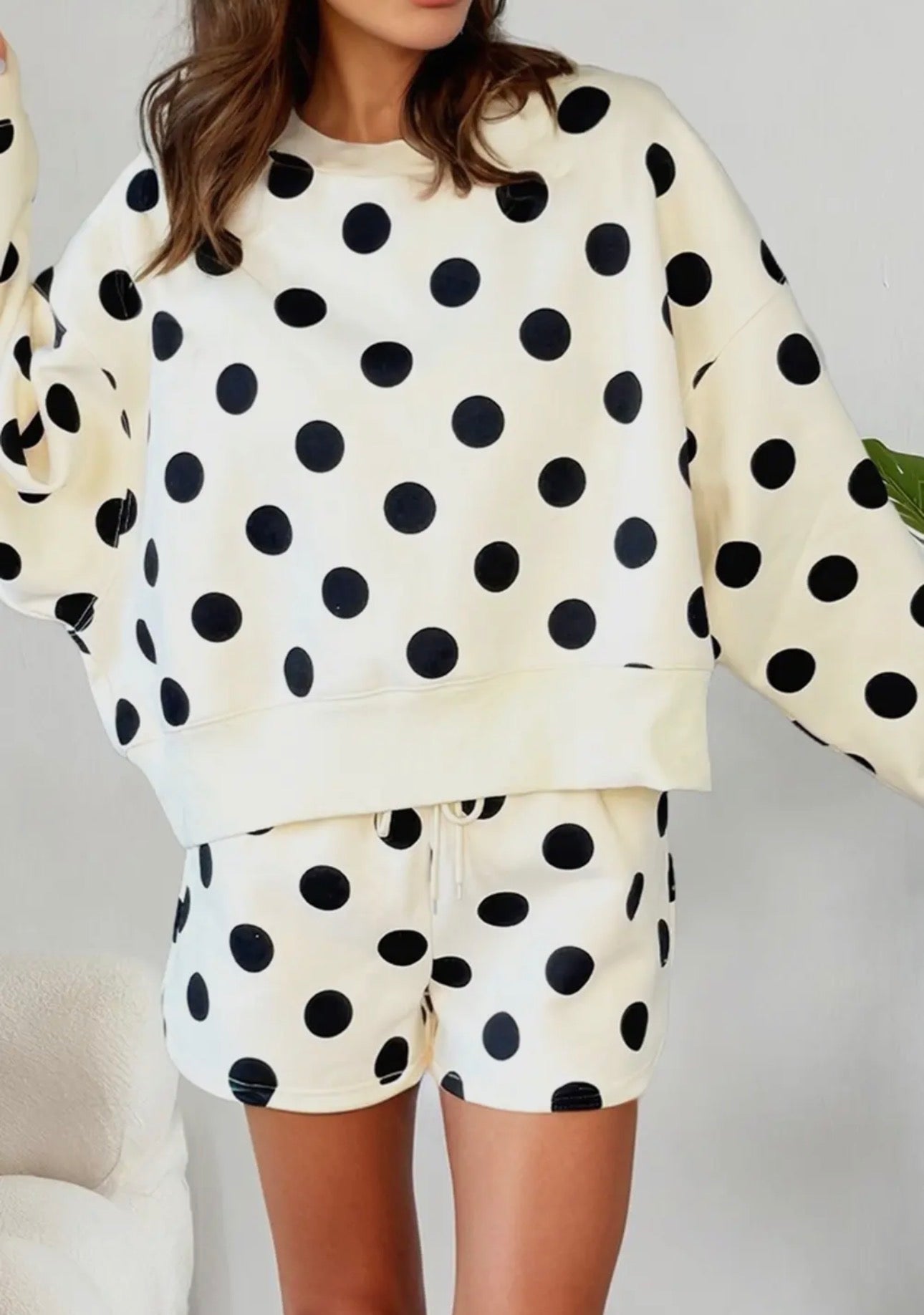 Poka Dot Shorts Set