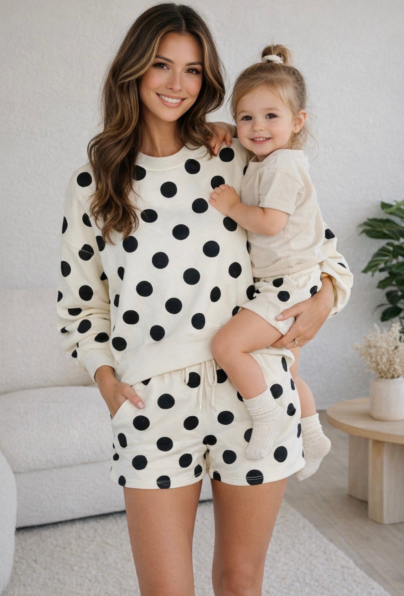 Poka Dot Shorts Set