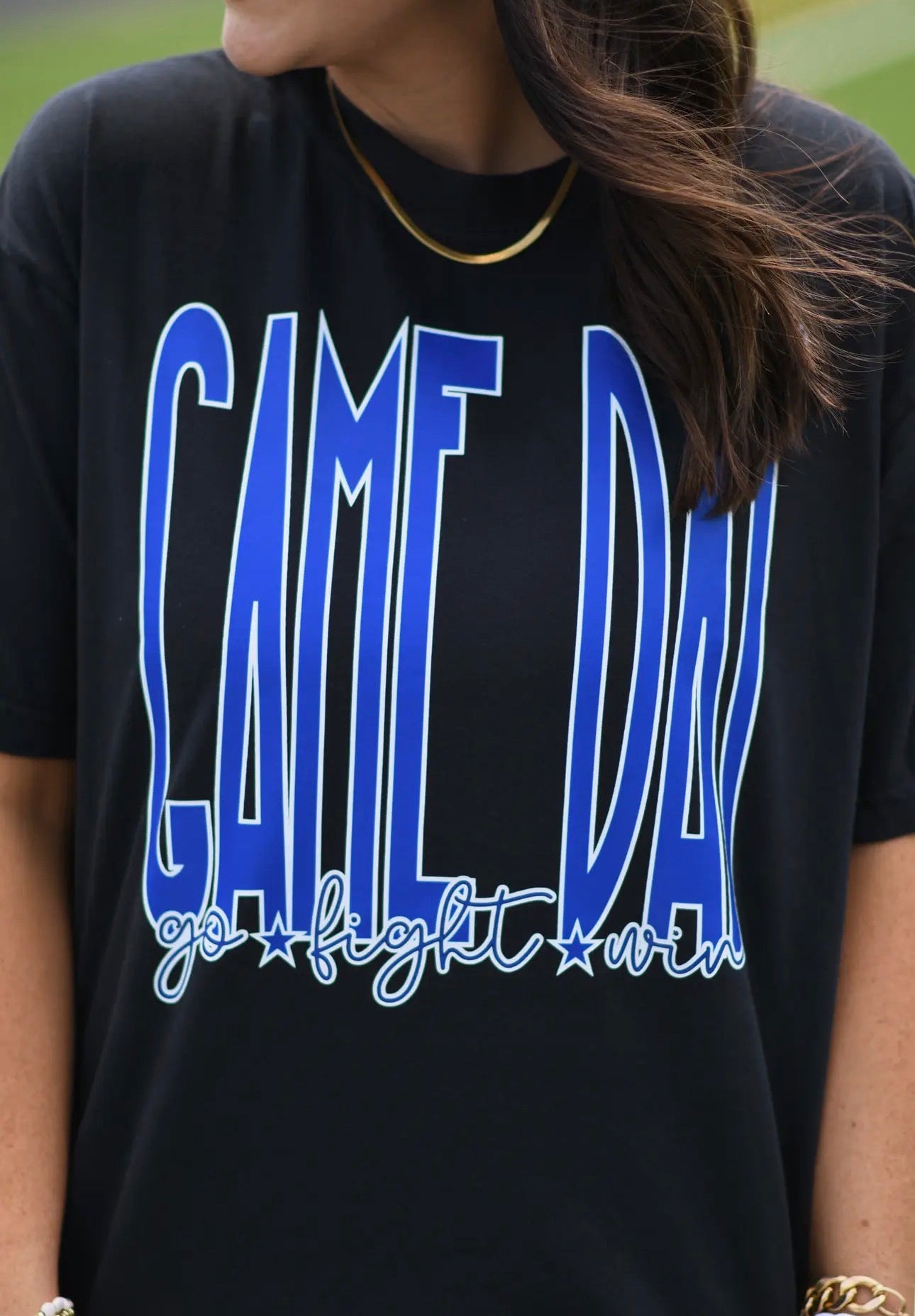 Blue Game Day Graphic Tee