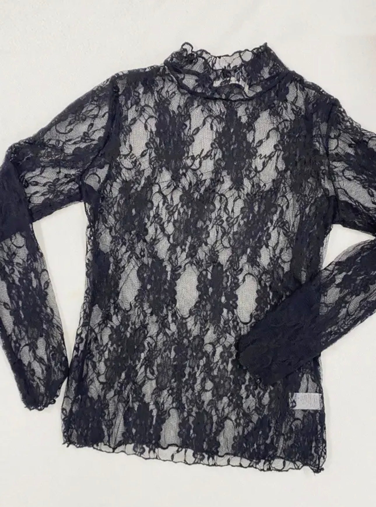Curvy Lace Mesh Top