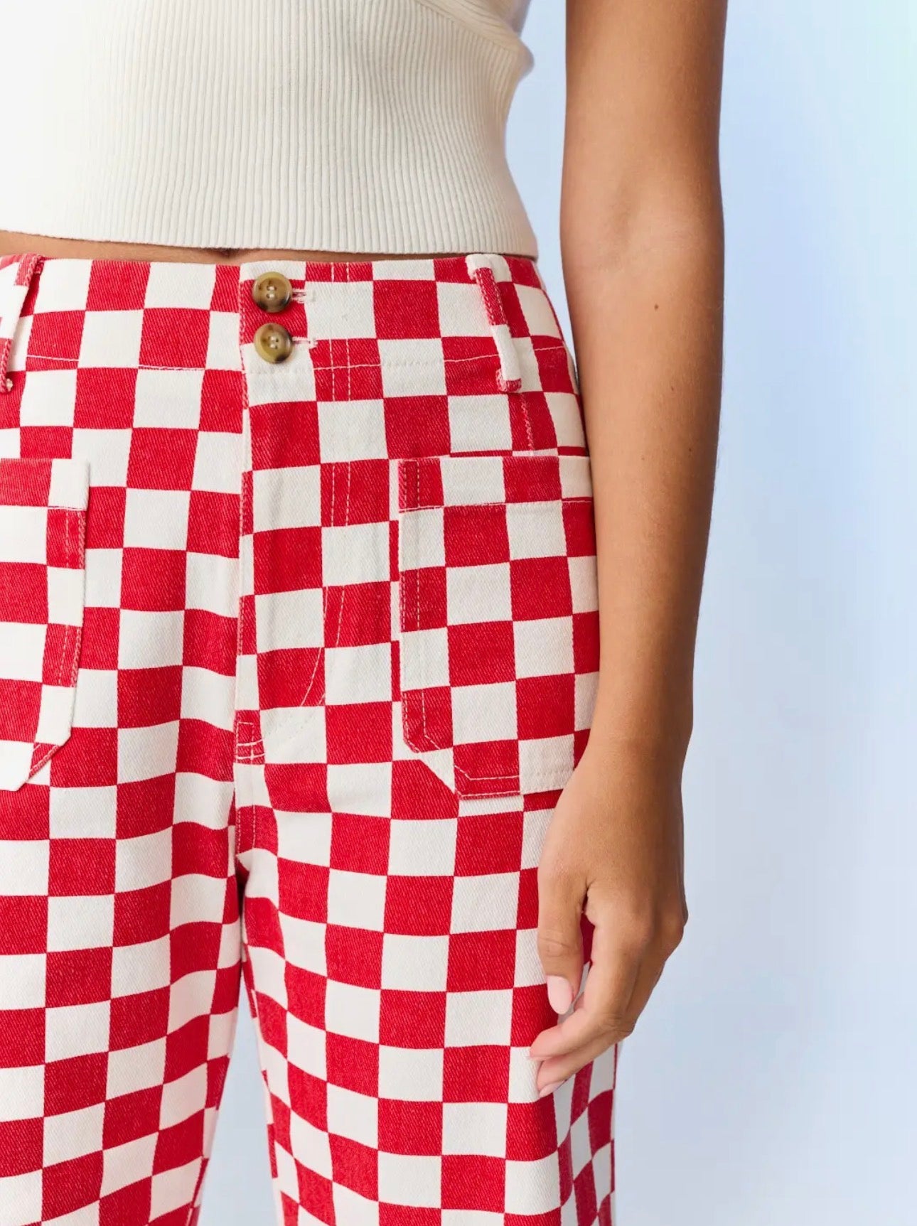 Red Checkered Pants