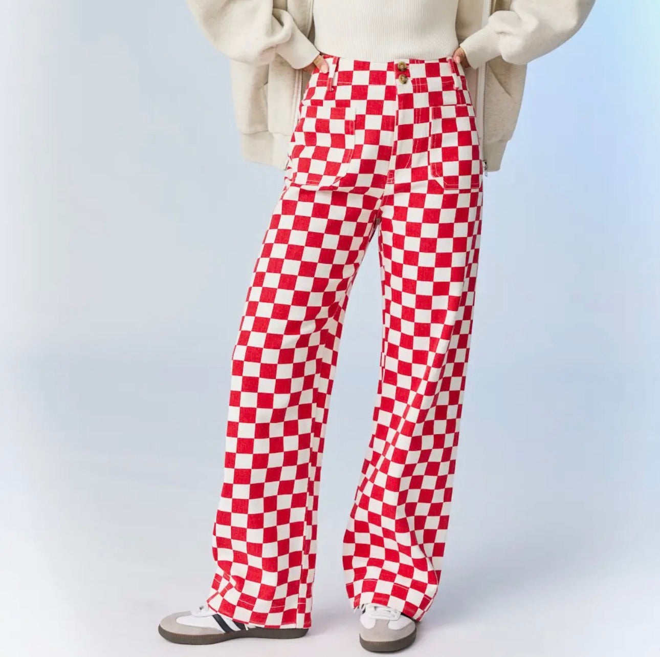 Red Checkered Pants