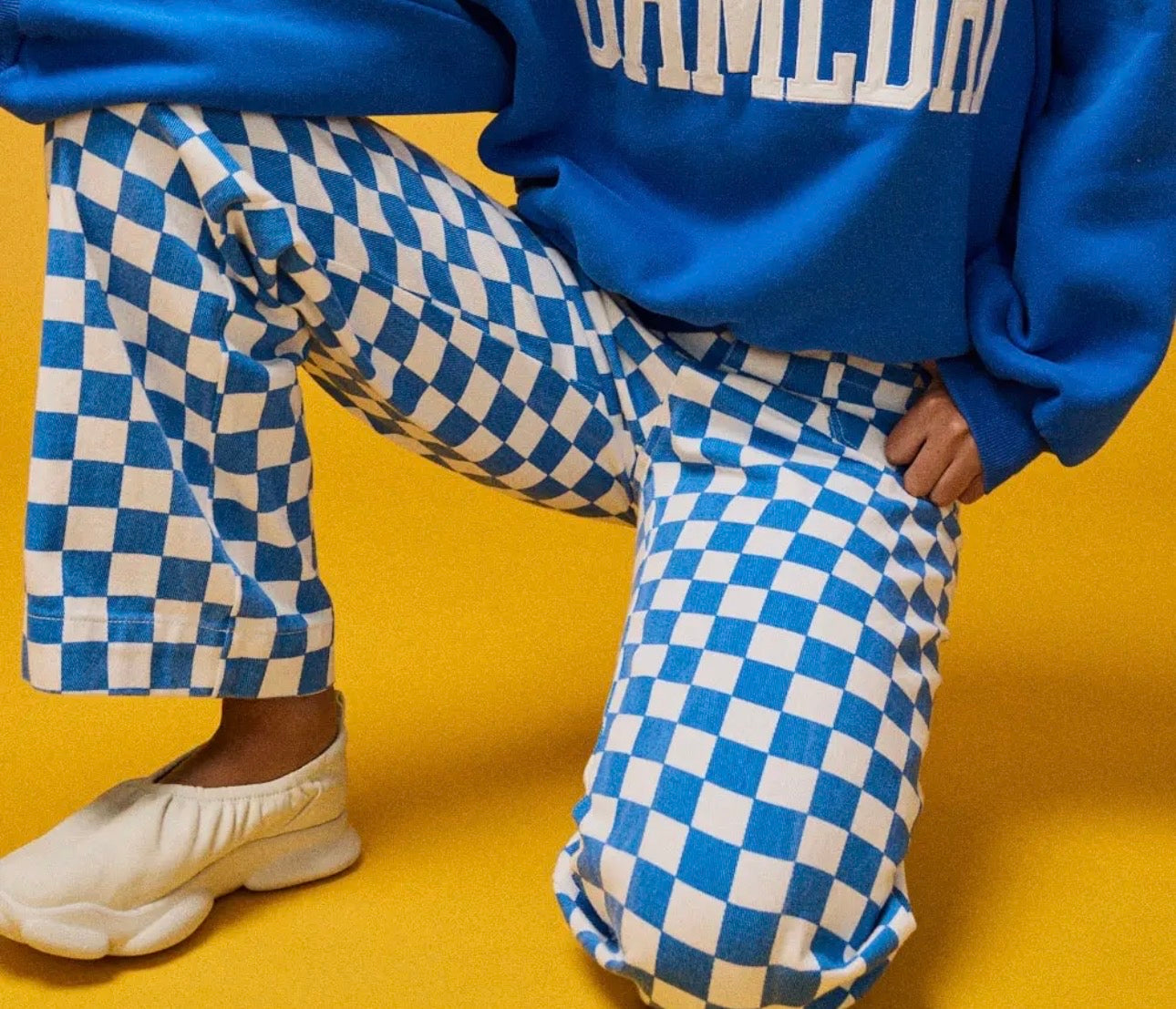 Blue Checkered Pants