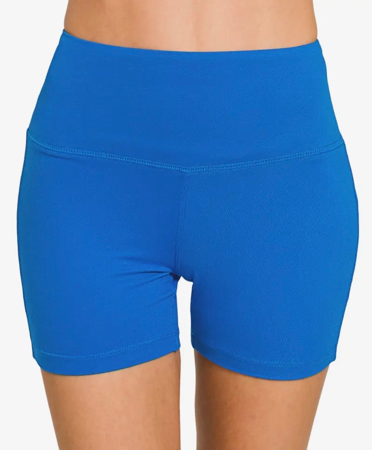 Blue Biker Shorts
