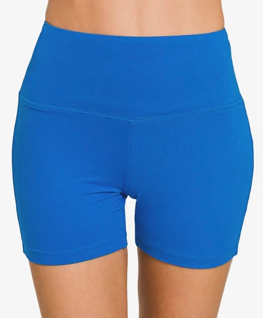 Blue Biker Shorts