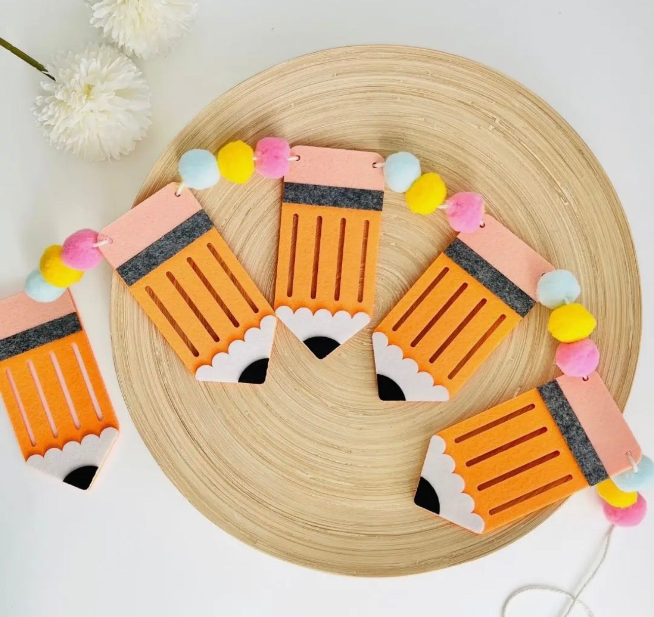 Colorful Felt Pencil garland