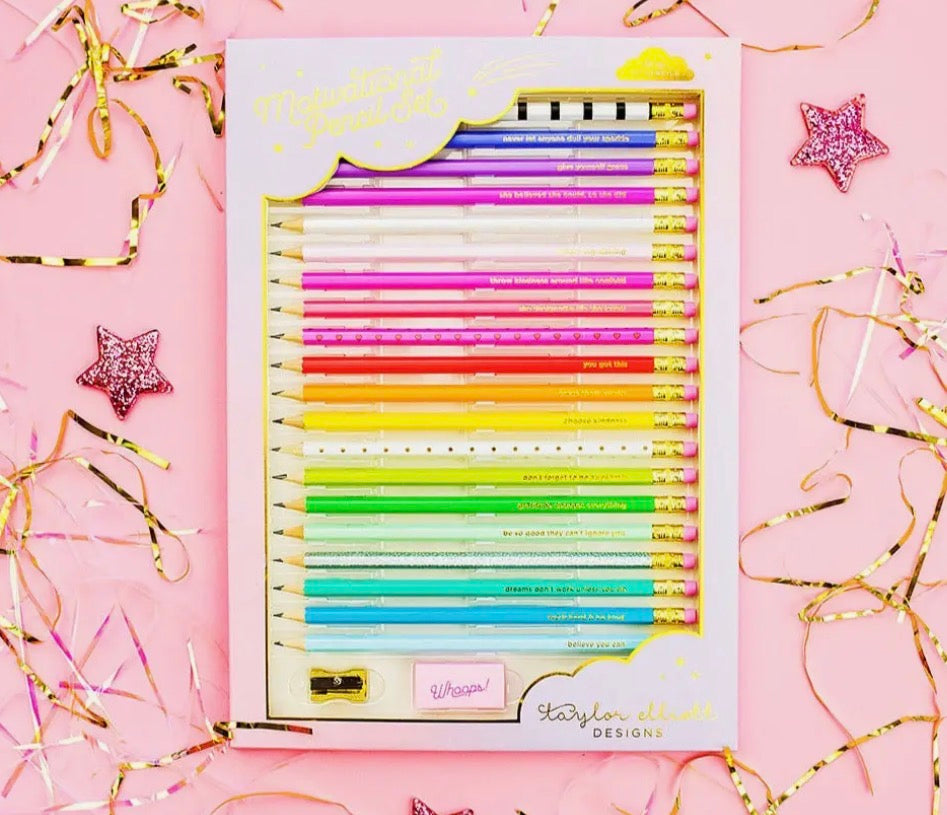 Pencil Motivational set