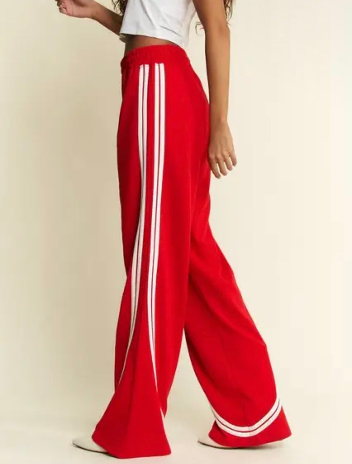 Red Side Stripe Pants