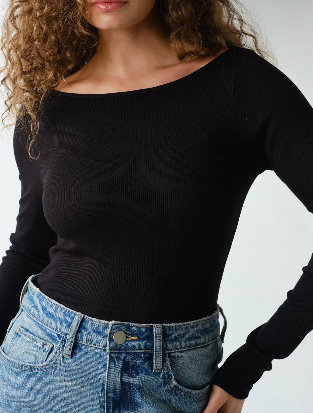 Black Long Sleeve Top