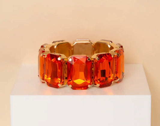 Orange Chunky Bracelet
