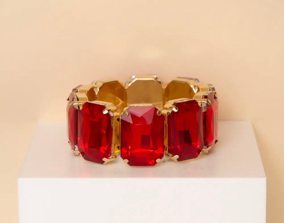 Red Chunky Bracelet