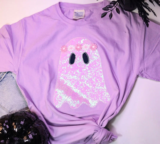 Sequins Ghost Boho Graphic Tee