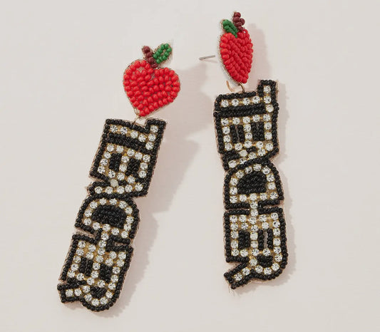 Teacher and Apples Earrings