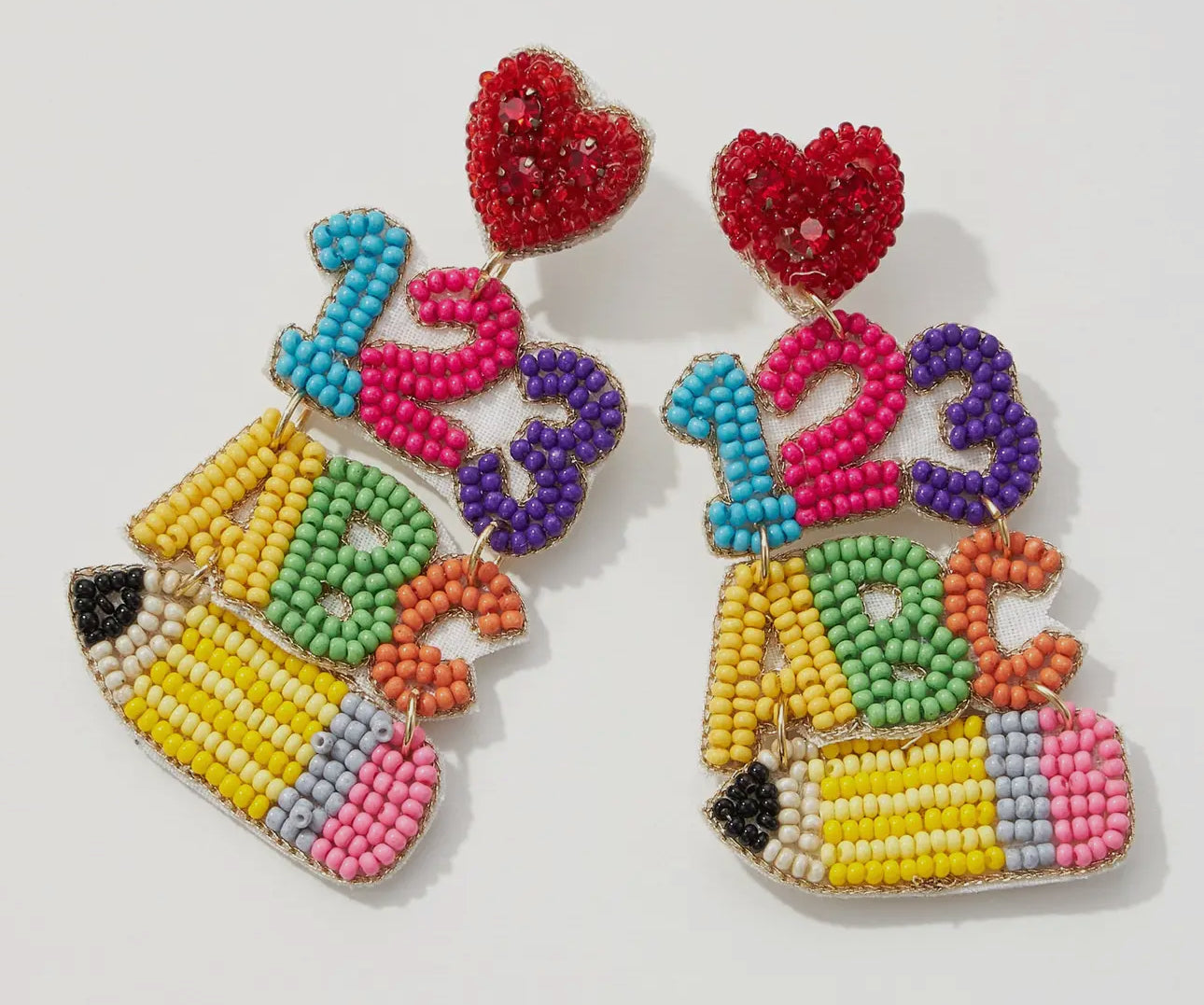 ABC 123 Earrings