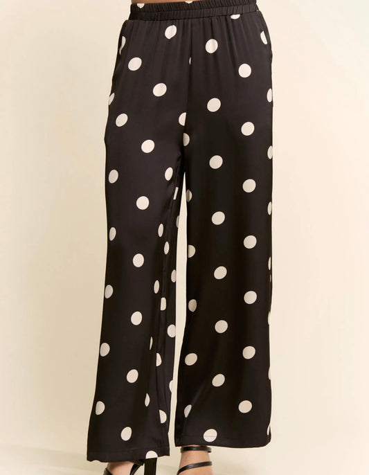 Black Polka Dot Pants