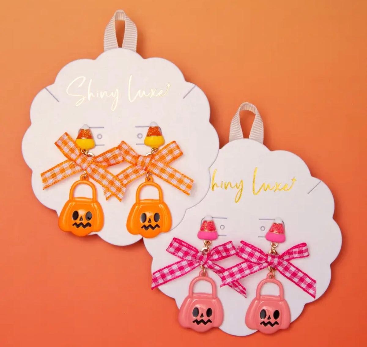 Pumpkin Ribbon Earrings