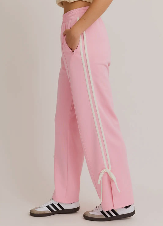 Pink Bow detail Pants