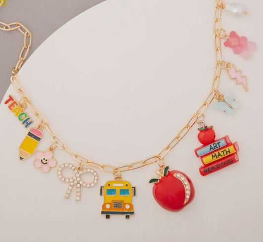 Teach Charm Necklace