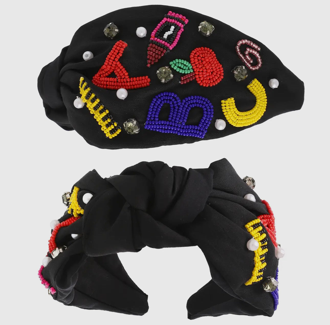 ABC 123 Beaded Headband