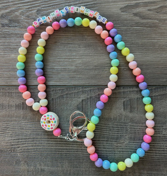 Donut Beaded Lanyard