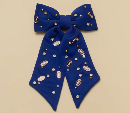 Football Hair Bow