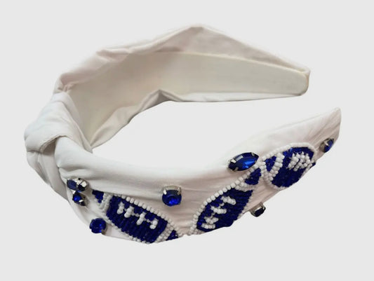 Football Beaded Headband