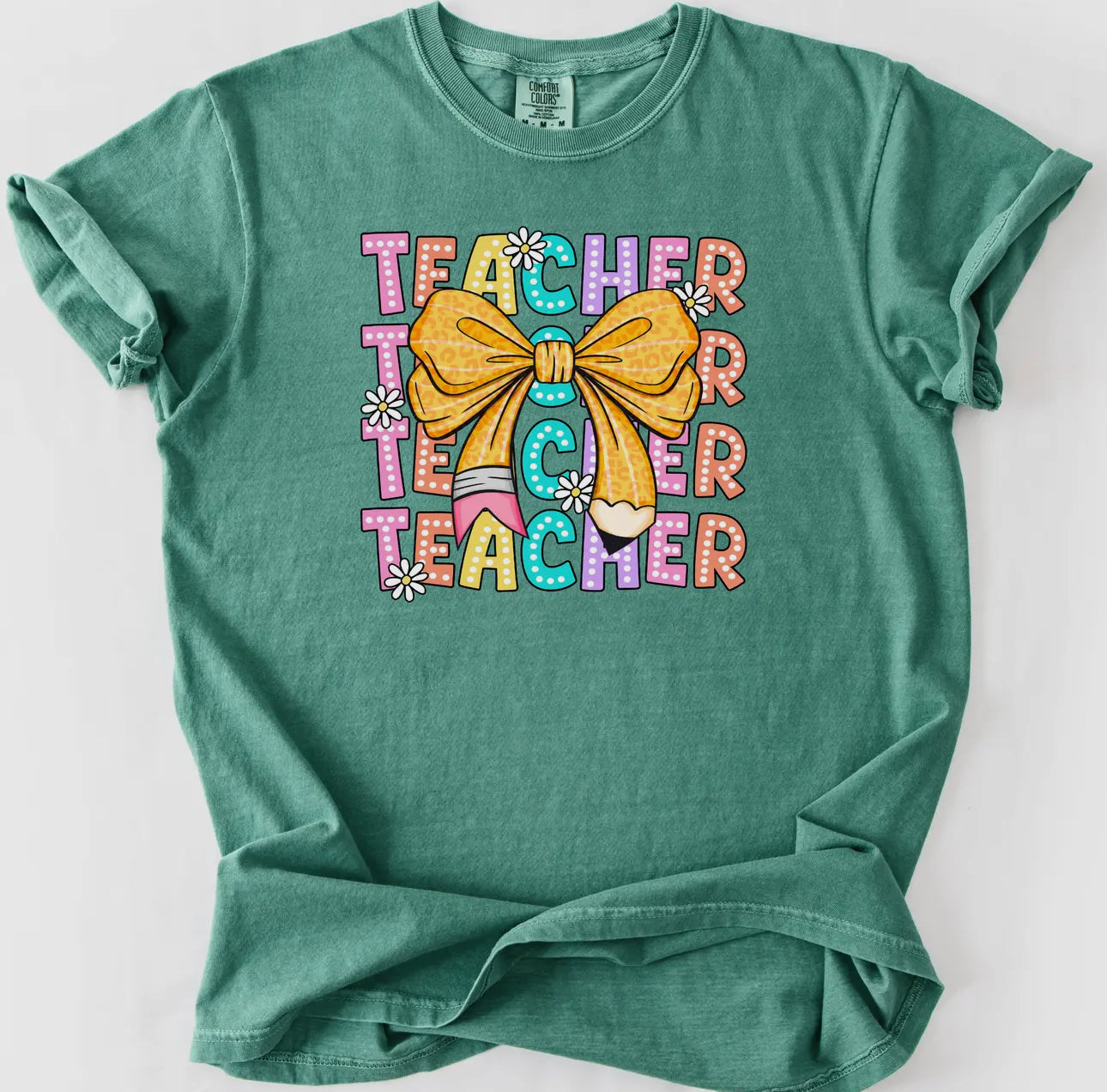 Teacher Multi Bow Graphic Tee